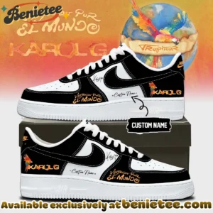 Karol G Viajando por el Mundo Tropitour Custom Air Force 1 & Jordan 1 Shoes - Part 13