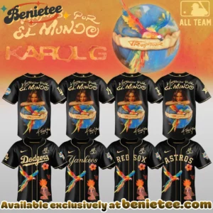 Karol G x MLB Nos Vamos de Tour Baseball Jersey (Style 2)