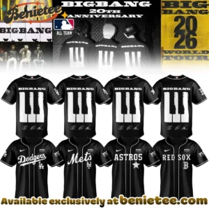 MLB All Team x BIGBANG WORLD TOUR Signature Baseball Jersey (Release 7)