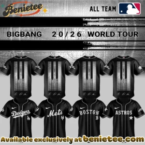 MLB All Team x BIGBANG WORLD TOUR Signature Baseball Jersey (Style 3)