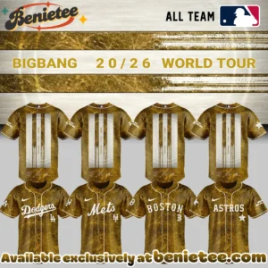 MLB All Team x BIGBANG WORLD TOUR Signature Baseball Jersey (Style 4)
