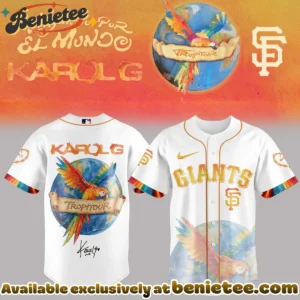 MLB x Karol G Viajando Por El Mundo Tropitour Signature Baseball Jersey (Design 2)