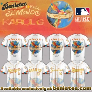 MLB x Karol G Viajando Por El Mundo Tropitour Signature Baseball Jersey (Design 2)
