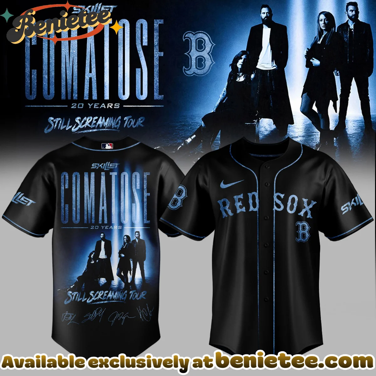 MLB x Skillet Comatose Still Screaming Tour Signature Baseball Jersey - Variant 1