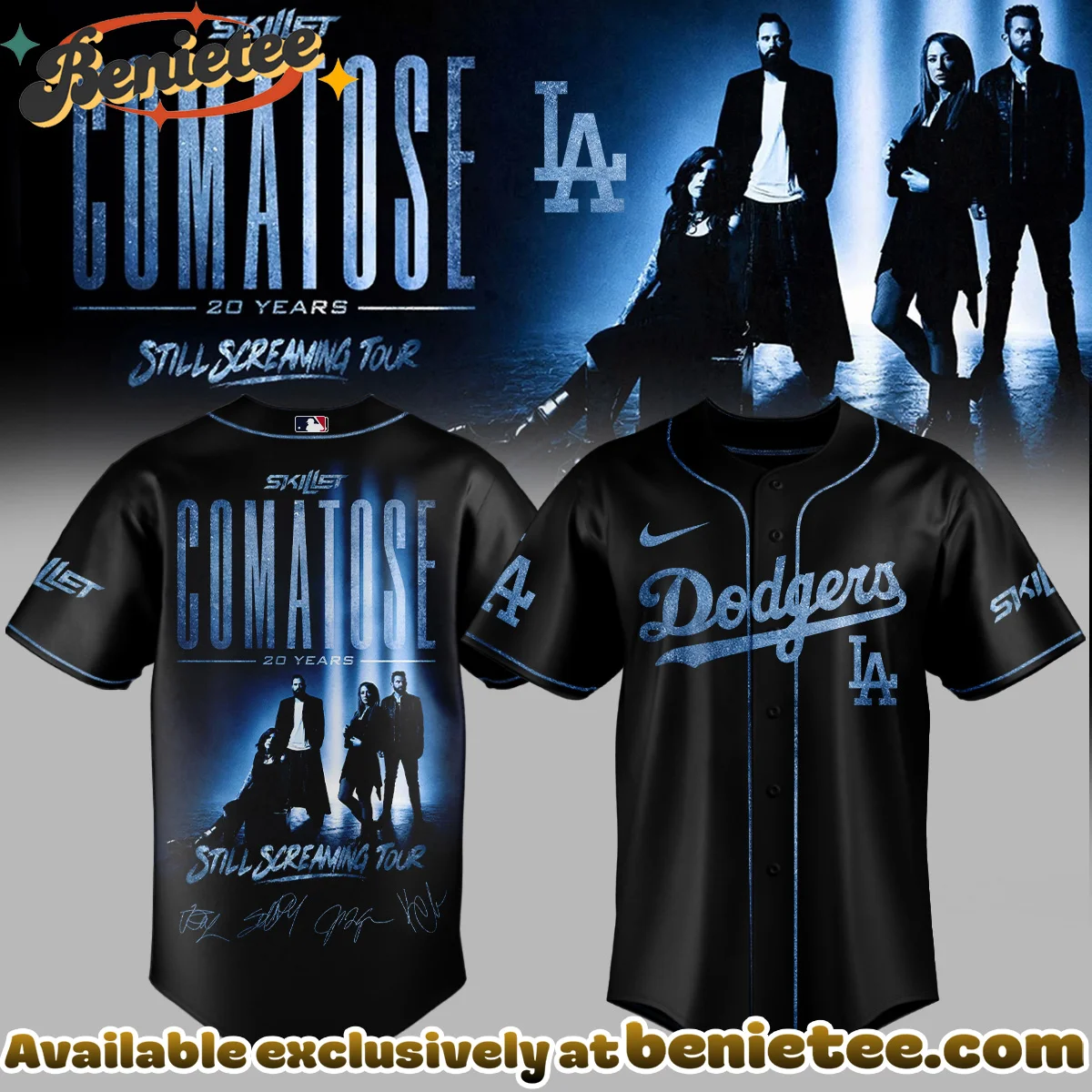 MLB x Skillet Comatose Still Screaming Tour Signature Baseball Jersey - Variant 1