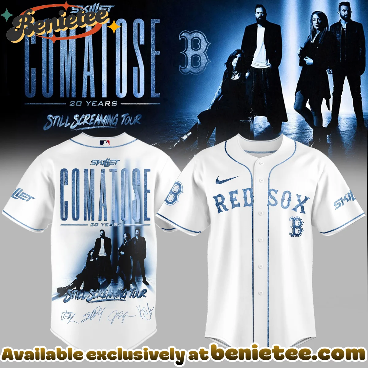 MLB x Skillet Comatose Still Screaming Tour Signature Baseball Jersey - Variant 2