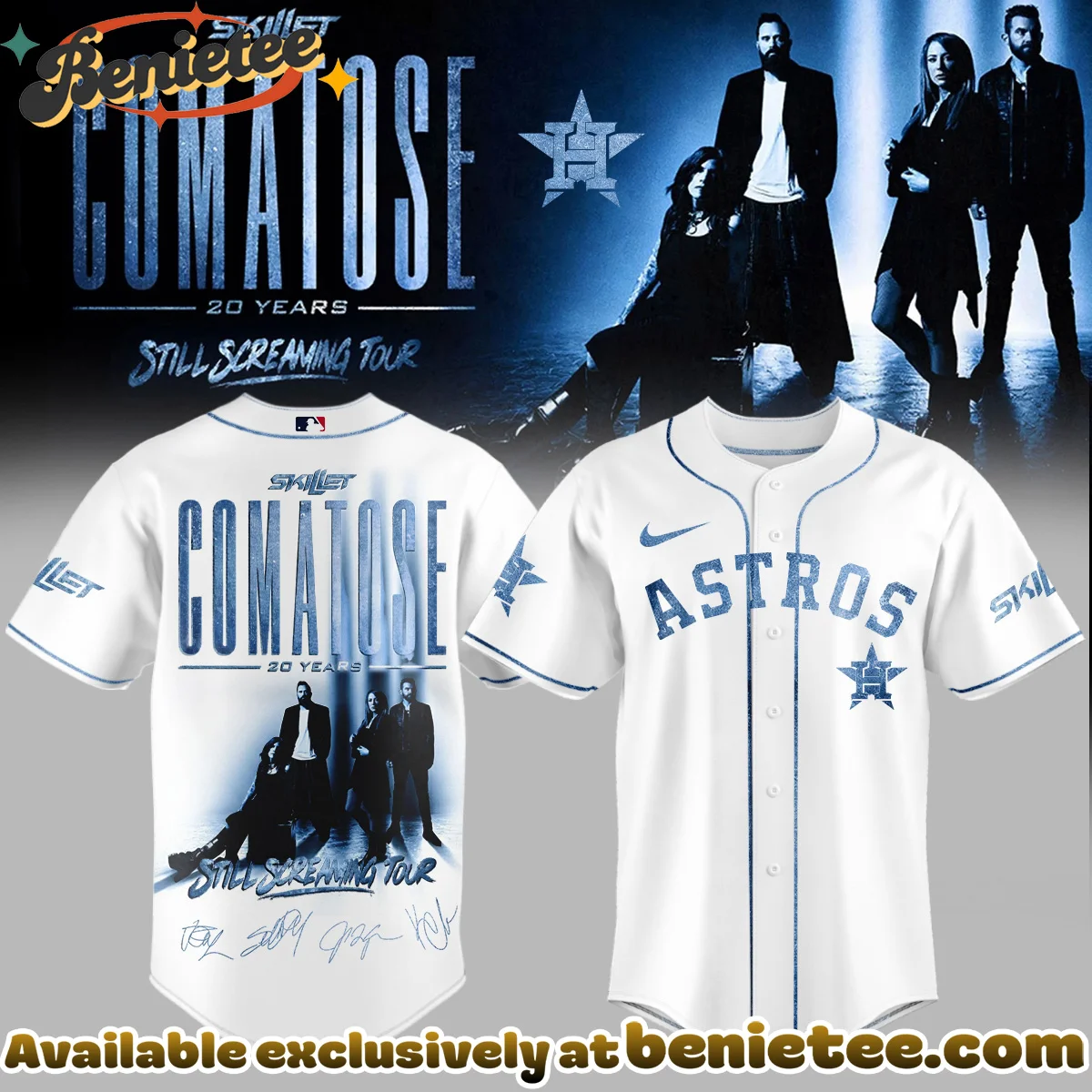 MLB x Skillet Comatose Still Screaming Tour Signature Baseball Jersey - Variant 2