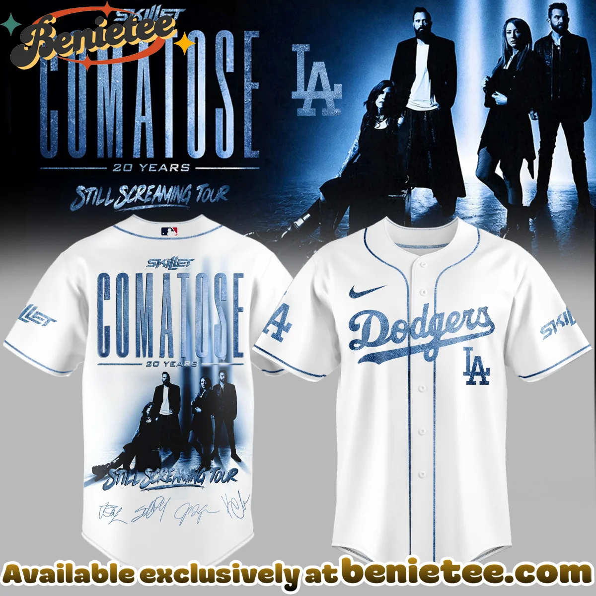 MLB x Skillet Comatose Still Screaming Tour Signature Baseball Jersey - Variant 2