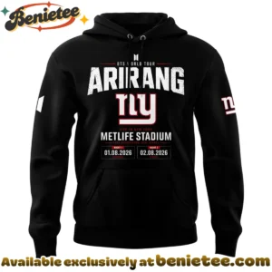 NY Giants x BTS WORLD TOUR ARIRANG Shirt & Hoodie (Design 4)