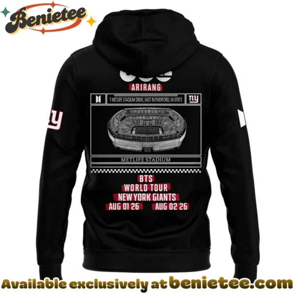 NY Giants x BTS WORLD TOUR ARIRANG Shirt & Hoodie (Design 4)