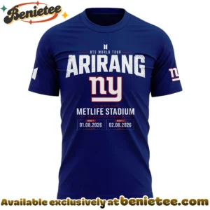 NY Giants x BTS WORLD TOUR ARIRANG Shirt & Hoodie - Series 2