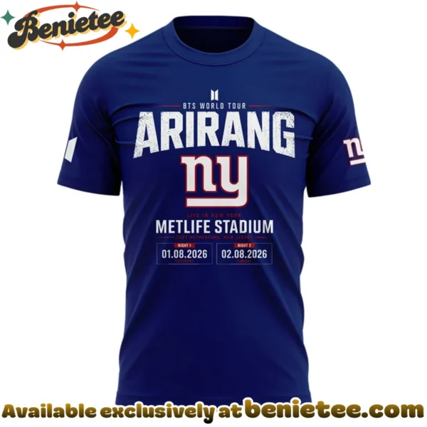 NY Giants x BTS WORLD TOUR ARIRANG Shirt & Hoodie - Series 2