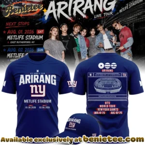NY Giants x BTS WORLD TOUR ARIRANG Shirt & Hoodie - Series 2