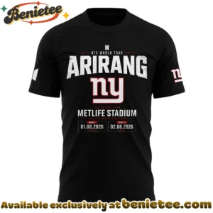 NY Giants x BTS WORLD TOUR ARIRANG T-Shirt & Hoodie [Batch 1]