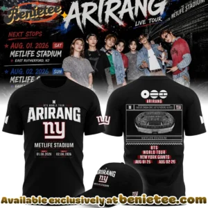 NY Giants x BTS WORLD TOUR ARIRANG T-Shirt & Hoodie [Batch 1]