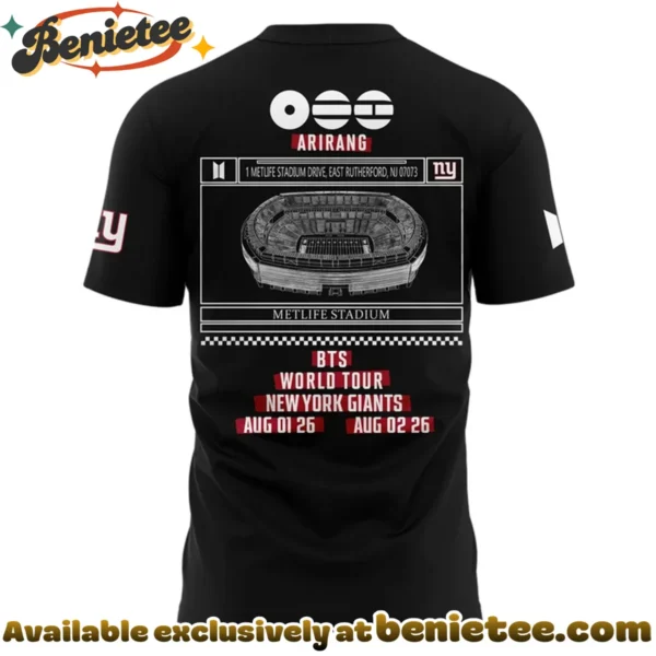 NY Giants x BTS WORLD TOUR ARIRANG T-Shirt & Hoodie [Batch 1]