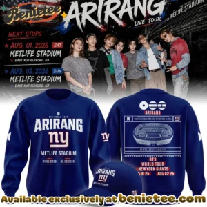 NY Giants x BTS WORLD TOUR ARIRANG T-Shirt & Hoodie - Variant 3