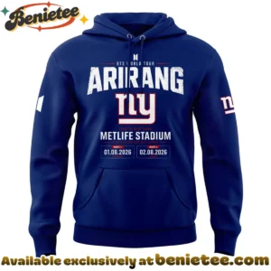 New York Giants x BTS WORLD TOUR ARIRANG T-Shirt & Hoodie [Drop 1]