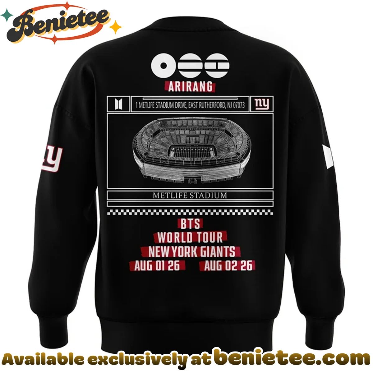 New York Giants x BTS WORLD TOUR ARIRANG T-Shirt & Hoodie - Series 2