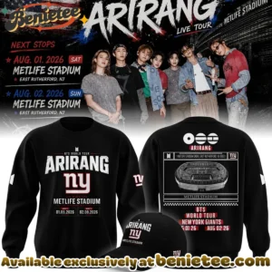 New York Giants x BTS WORLD TOUR ARIRANG T-Shirt & Hoodie - Series 2