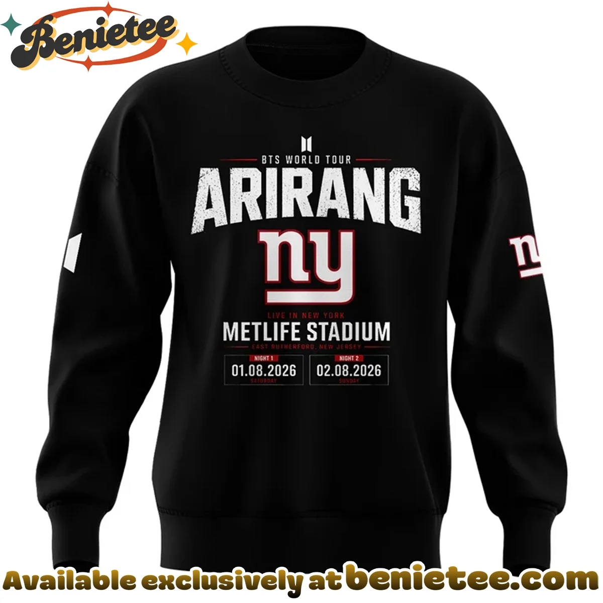 New York Giants x BTS WORLD TOUR ARIRANG T-Shirt & Hoodie - Series 2