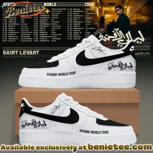 SAINT LEVANT AFANDI WORLD TOUR Custom Air Force 1 & Jordan 1 Shoes (Design 12)