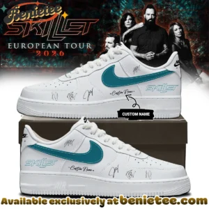 SKILLET EUROPEAN TOUR Signature Custom Air Force 1 & Jordan 1 Shoes - Part 3