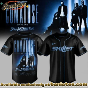 Skillet Comatose Still Screaming Tour Signature Baseball Jersey - Part 4