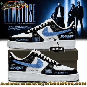 Skillet Comatose Still Screaming Tour Signature Custom Air Force 1 & Jordan 1 Shoes - Part 6