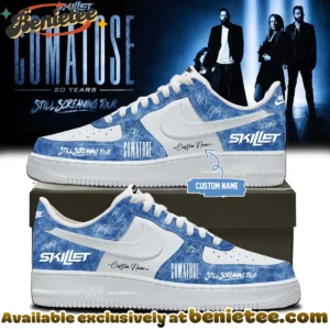 Skillet Comatose Still Screaming Tour Signature Custom Air Force 1 & Jordan 1 Shoes (Release 13)