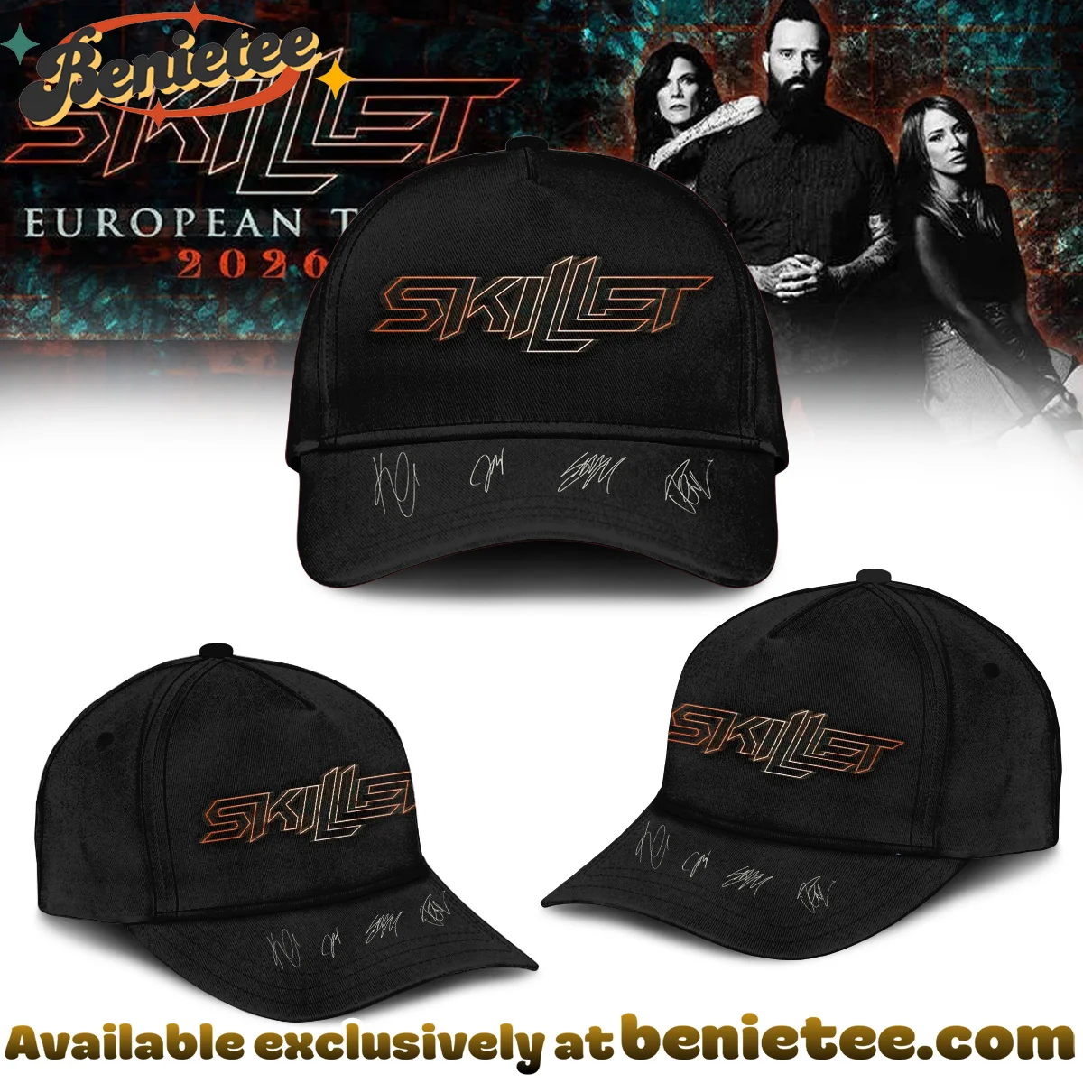 Skillet European Tour Signature T-Shirt & Hoodie - Series 2