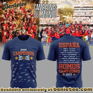 Spain World Cup Champions Shirt & Hoodie (Style 10)