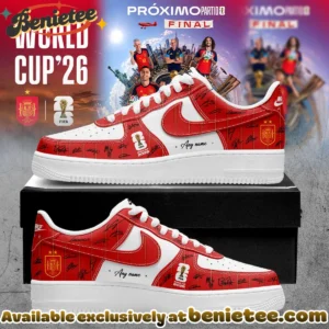 Spain World Cup Champions Signature Custom Air Force 1 & Jordan 1 Shoes [Drop 4]