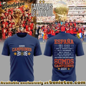 Spain World Cup Champions T-Shirt & Hoodie (Design 6)