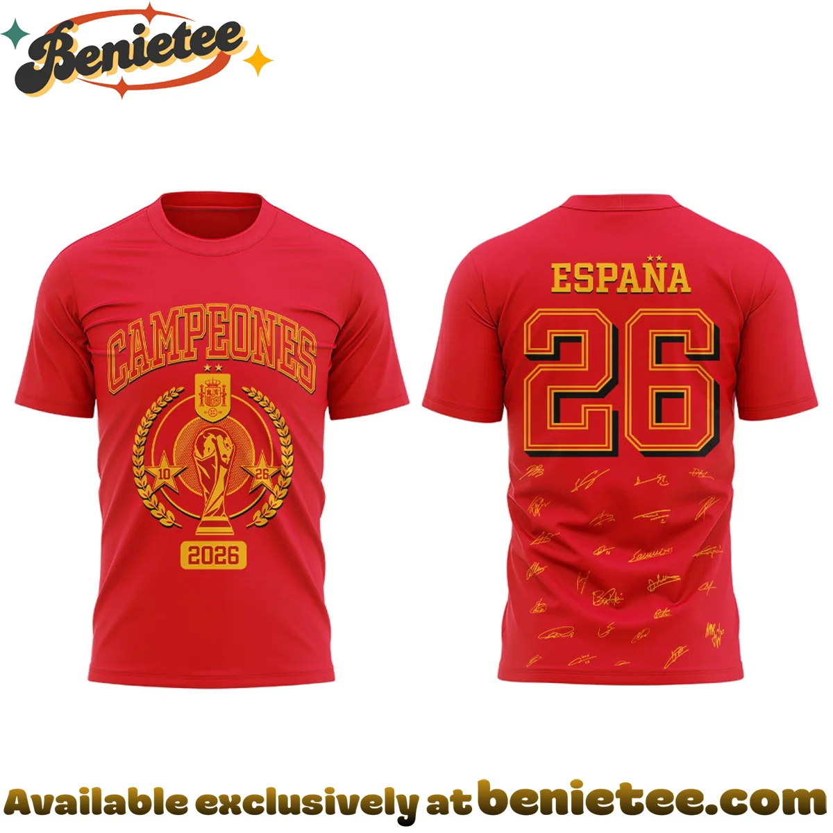 Spain World Cup Champions T-Shirt & Hoodie - Part 1