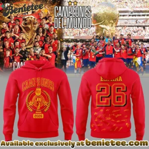 Spain World Cup Champions T-Shirt & Hoodie (Style 8)