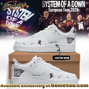 System of a Down Europe UK Stadium Tour Signature Custom Air Force 1 & Jordan 1 Shoes [Batch 1]