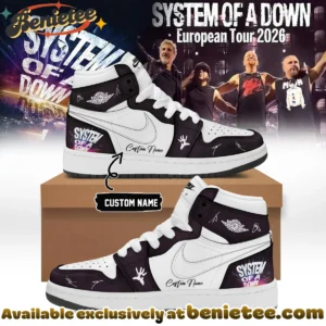 System of a Down Europe UK Stadium Tour Signature Custom Air Force 1 & Jordan 1 Shoes [Batch 7]