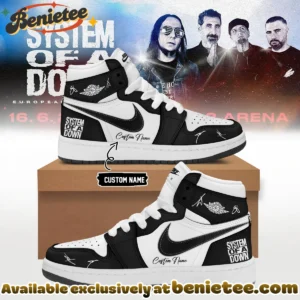 System of a Down Europe UK Stadium Tour Signature Custom Air Force 1 & Jordan 1 Shoes [Drop 15]