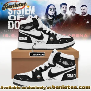 System of a Down Europe UK Stadium Tour Signed Custom Air Force 1 & Jordan 1 Shoes - Part 15