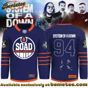 System of a Down Europe UK Stadium Tour Signed Hockey Jersey - Part 34