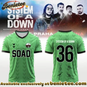 System of a Down Europe UK Stadium Tour Signed Jersey (Release 1)