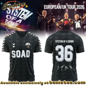 System of a Down Europe UK Stadium Tour Signed Jersey - Variant 11
