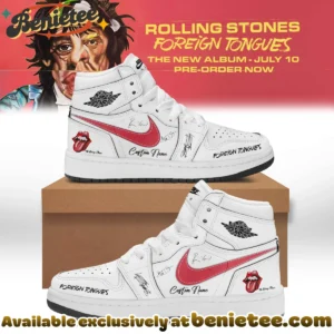 The Rolling Stones Foreign Tongues Album Custom Air Force 1 & Jordan 1 Shoes (Design 4)