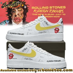 The Rolling Stones Foreign Tongues Album Custom Air Force 1 & Jordan 1 Shoes (Style 3)