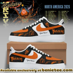 Trivium North America Tour Custom Air Force 1 & Jordan 1 Shoes (Design 17)