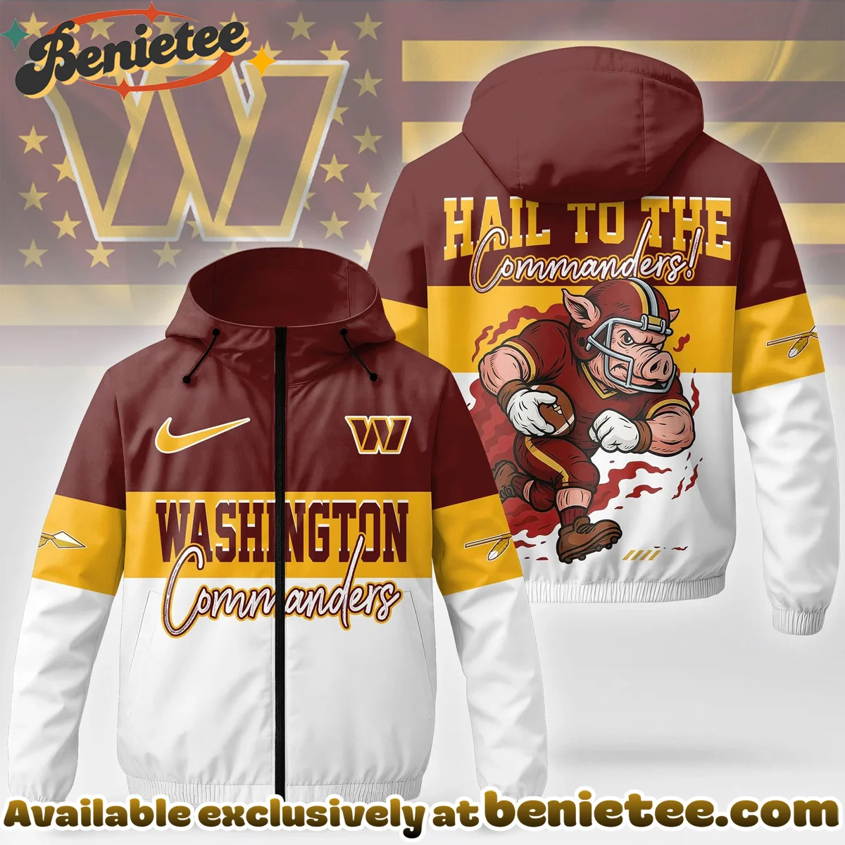 Washington Commanders Windbreaker Jacket