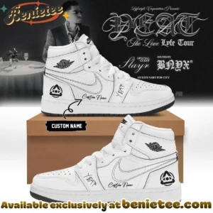 YEAT LOVELYFE Tour Signed Custom Air Force 1 & Jordan 1 Shoes (Release 28)