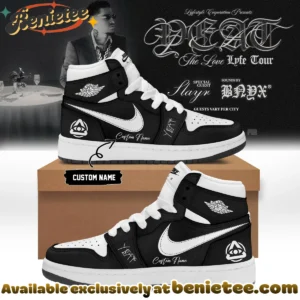 YEAT LOVELYFE Tour Signed Custom Air Force 1 & Jordan 1 Shoes (Style 26)