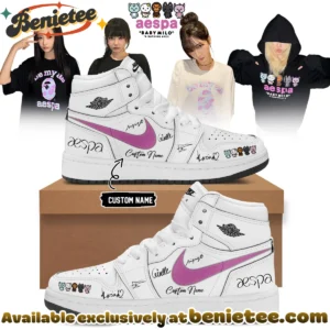 aespa x BAPE Signed Custom Air Force 1 & Jordan 1 Shoes [Batch 1]